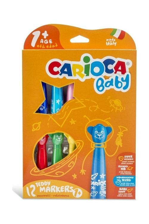 Carioca Baby Yıkanabilir Keçeli Kalem 12 li 42816