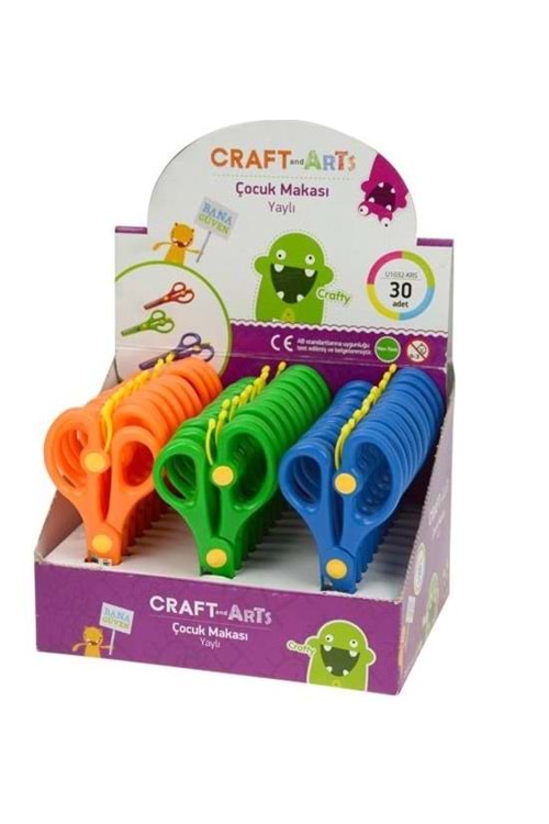 Craft and Arts Yaylı Çocuk Makası U1032 KRS