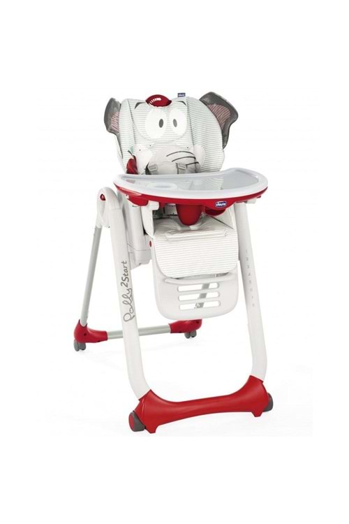 Chicco Polly 2 Start Mama Sandalyesi Kırmızı Fil
