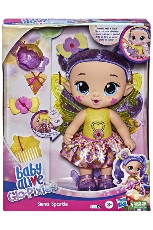 Baby Alive GloPixies Peri Bebek Siena Sparkle F2593