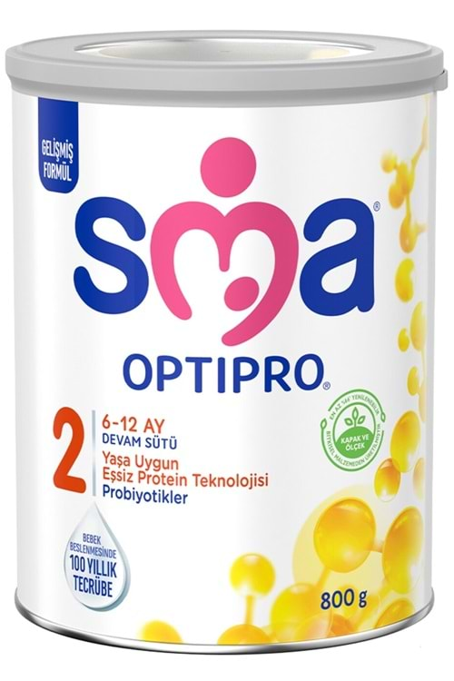 SMA Optipro Probiyotik 2 800g 6-12 Ay Bebek Sütü