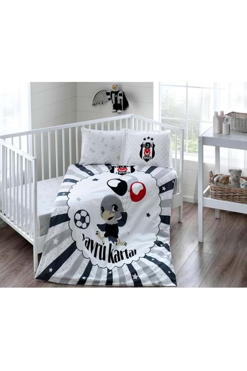 Taç Beşiktaş Ballon Baby Bebek Nevresim Takımı