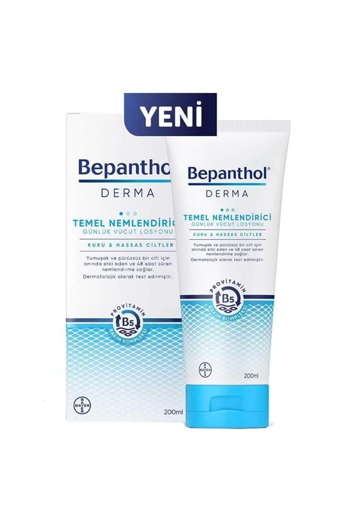 Bepanthol Derma Temel Nemlendirici Günlük Vücut Losyonu 200 ml