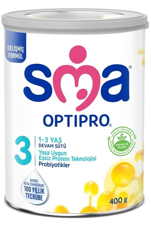 SMA Optipro Probiyotik 3 400g 1-3 Yaş Bebek Sütü