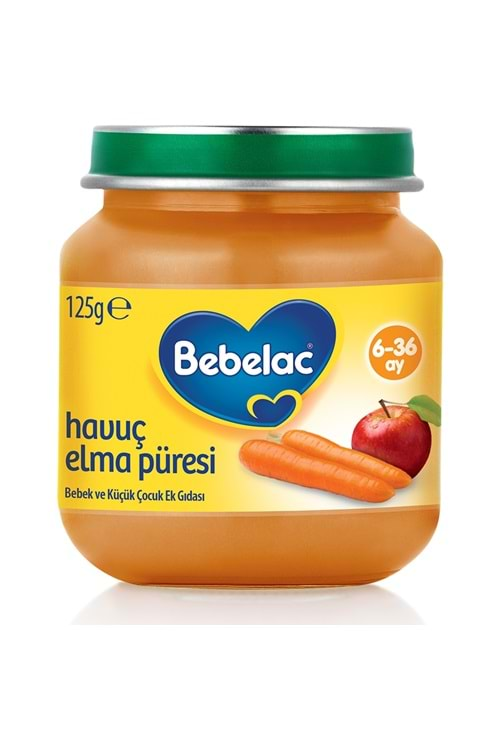 Bebelac Havuç Elma Püresi 6 Ay+ 125 gr