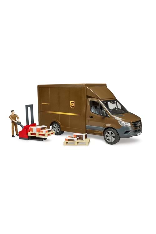 Bruder Mercedes Benz Sprinter Ups Kargo Aracı Transpalet 02678