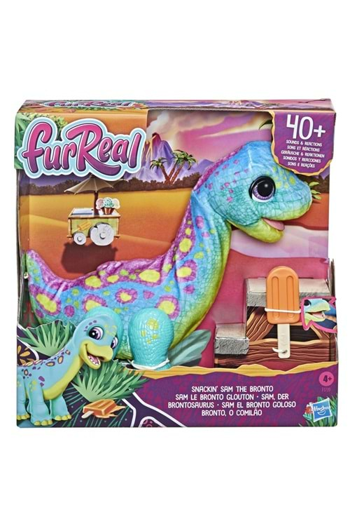 Fur Real Snackin Sam the Bronto İnteraktif Dinozor F1739