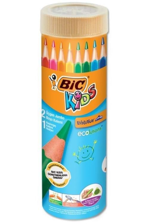 Bic Evolution Kuru Boya Jumbo 12+1 li 958192