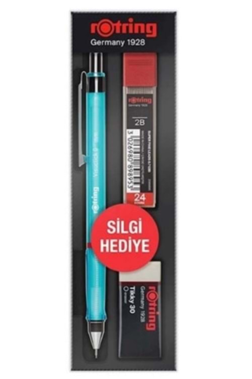 Rotring Visuclick Kalem+Min+Silgi 0.5 mm Mavi