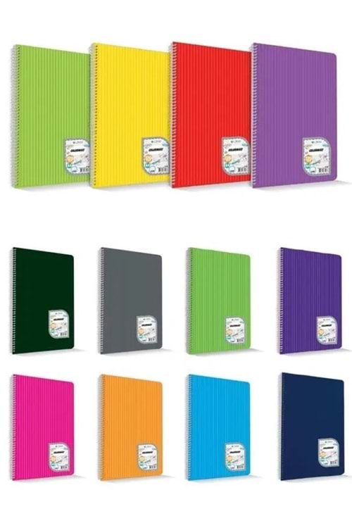 Çınar Colormaxi Kareli Pp Kapak Spiralli Defter A4 120 Yaprak 73008