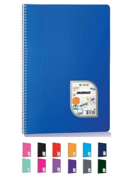 Çınar Colormaxi Kareli Pp Kapak Spiralli Defter A4 96 Yaprak 73005