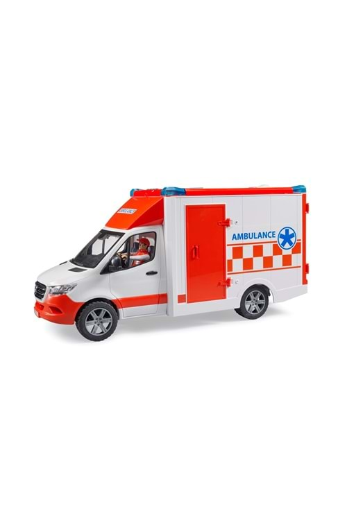 Bruder Mercedes Benz Sprinter Sirenli Ambulans ve Ekibi 02676