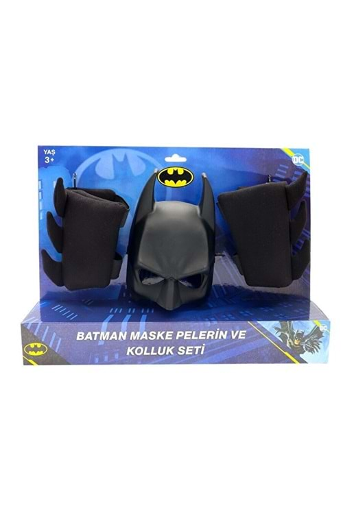 Batman Maske Pelerin Kolluk 3 lü Set