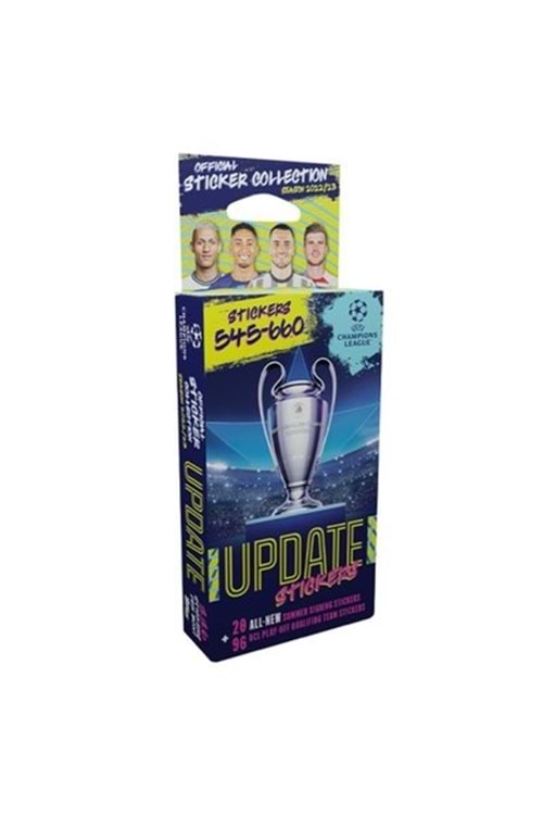 Topps UEFA Şampiyonlar Ligi Sticker 22-23 Update Kutusu