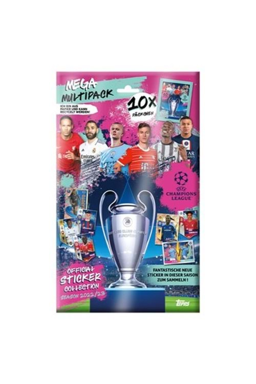 Topps UEFA Şampiyonlar Ligi 22-23 Sezonu Sticker Mega Multi Paket