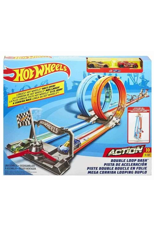 Hot Wheels Çift Çemberde Depar Pist Seti GFH85