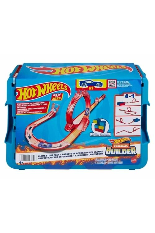 Hot Wheels Track Builder Alev Temalı Akrobasi Seti HMC04