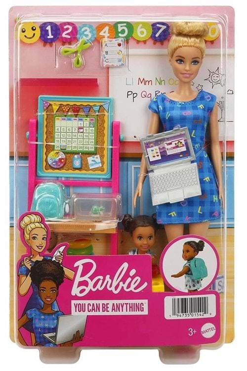 Barbie Öğretmen Bebek Sarışın HCN19