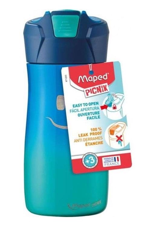 Maped Picnik Çelik Suluk Pipetli 430 ml 871203