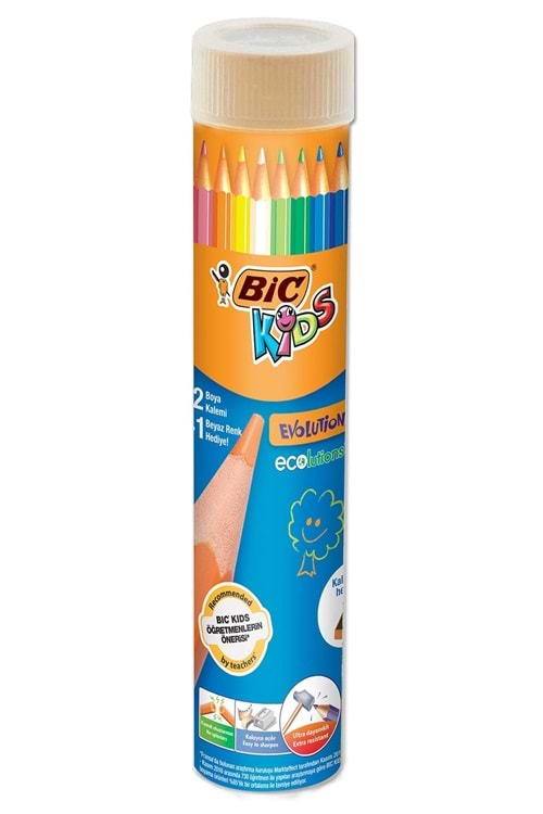 Bic Evolution Kuru Boya 12+1 li 958191