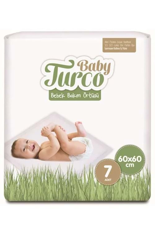 Baby Turco Bebek Bakım Örtüsü 60x60 7 li