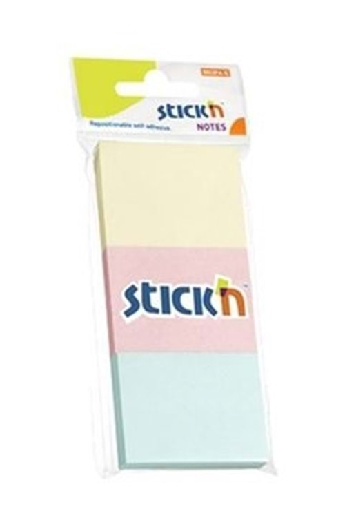 Stickn Yapışkanlı Not Kağıdı 35x50 mm 100 yaprak 3 lü 21126