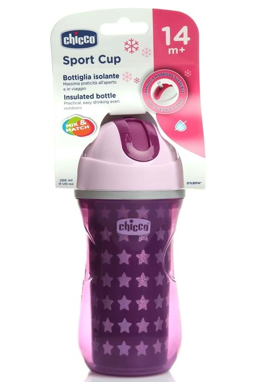 Chicco Isı Yalıtımlı Sport Bardak Pipetli 14 Ay+