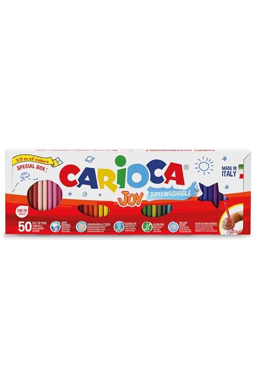 Carioca Joy Yıkanabilir Keçeli Boya Kalemi 50 li 41018