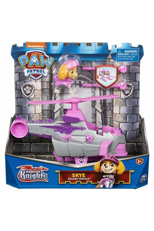 Paw Patrol Rescue Knights Skye ve Deluxe Araç 6063586