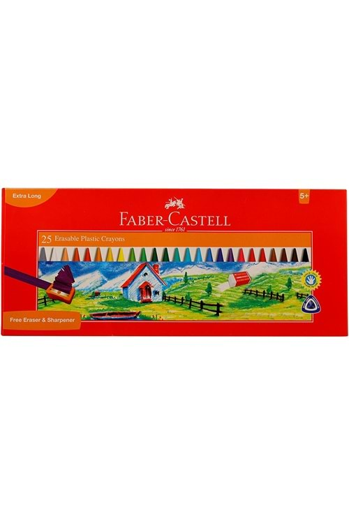 Faber Castell Silinebilir Wax Crayon Pastel Boya 25 li