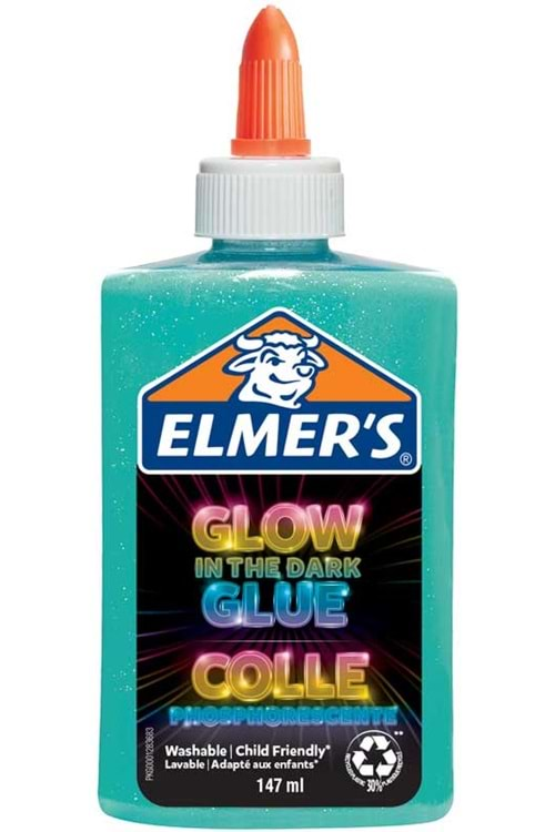 Elmers Karanlıkta Parlayan Simli Yapıştırıcı Mavi 147 ml 2162078