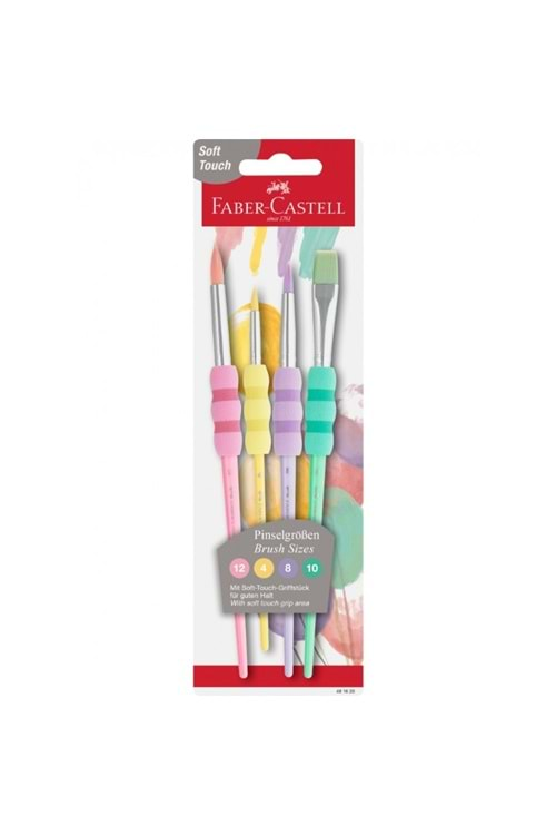 Faber Castell Soft Touch Fırça Seti 4 lü