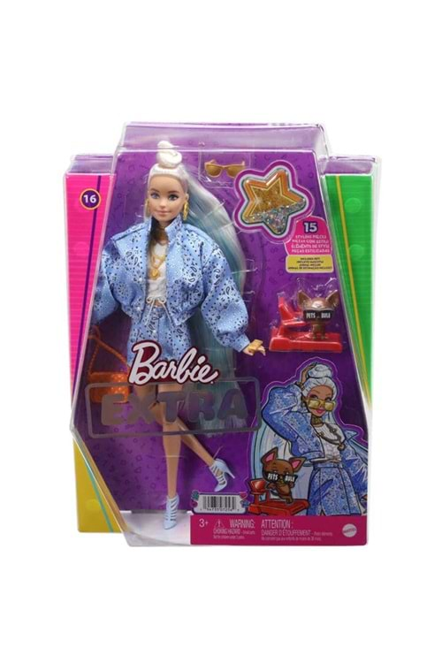 Barbie Extra Mavi Takımlı Bebek HHN08