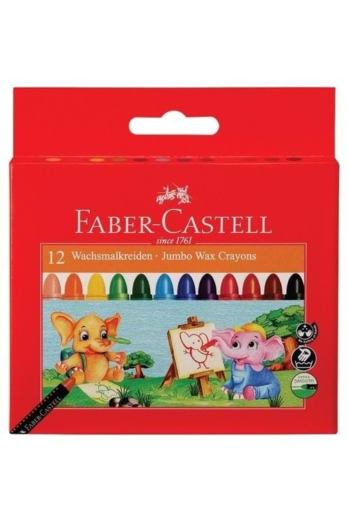 Faber Castell Süper Yıkanabilir Mum Boya 12 li