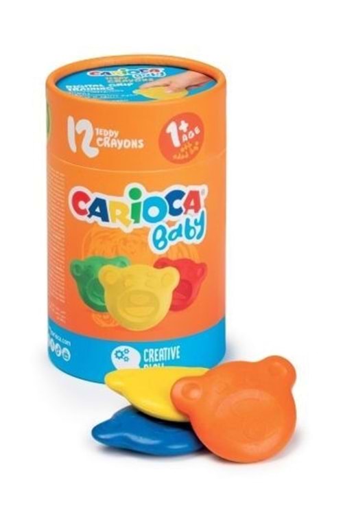 Carioca Baby Teddy Crayons 12 li +1 Yaş 43957