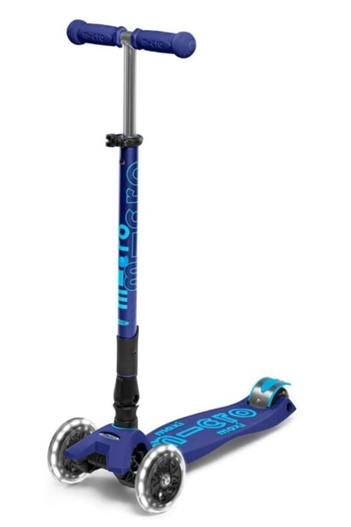 Micro Scooter Maxi Deluxe Foldable Navy Işıklı Teker MMD099