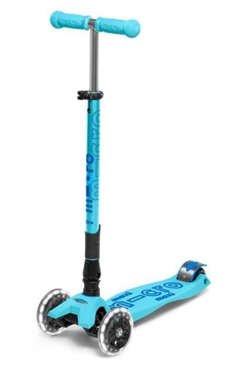 Micro Scooter Maxi Deluxe Foldable Bright Blue Işıklı Teker MMD092