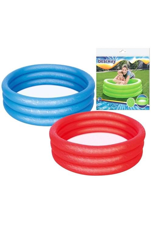 Bestway 3 Bölmeli Renkli Şişme Havuz 102 x 25 cm 51024