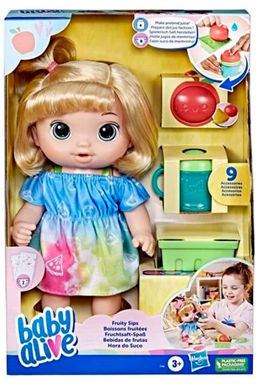 Baby Alive Bebeğimle Eğlenceli Meyveli Yudumlar F7356