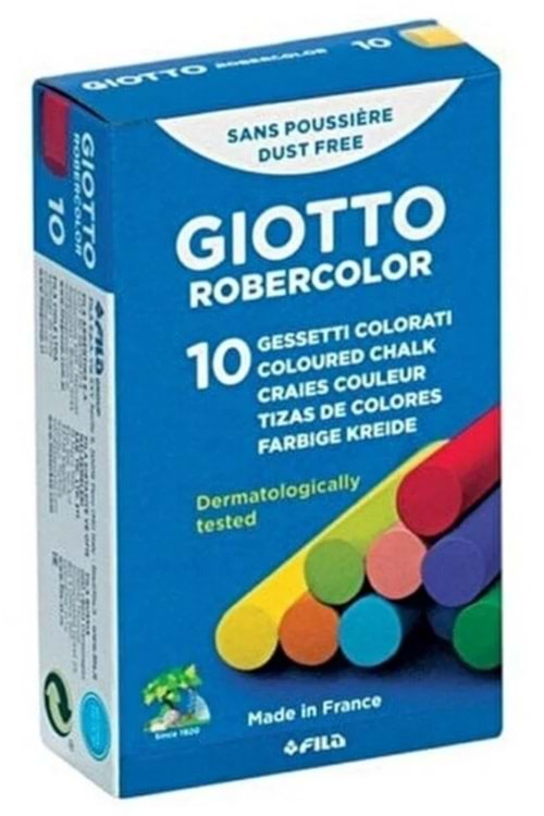 Robercolor Tozsuz Tebeşir Karışık Renk 10 lu