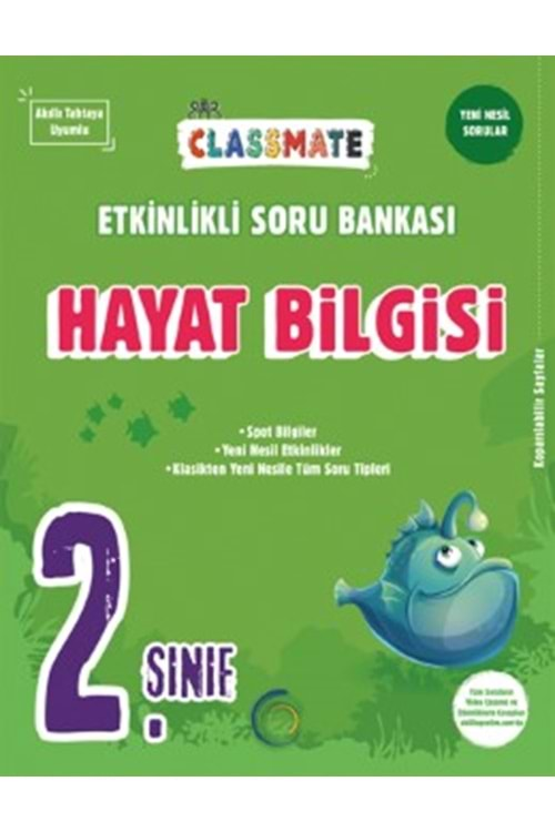 2. Sınıf Hayat Bilgisi Etkinlikli Classmate Soru Bankası