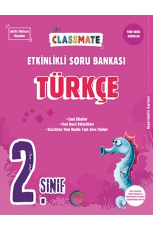 2. Sınıf Türkçe Etkinlikli Classmate Soru Bankası