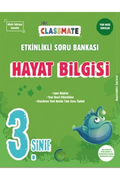 3. Sınıf Hayat Bilgisi Etkinlikli Classmate Soru Bankası