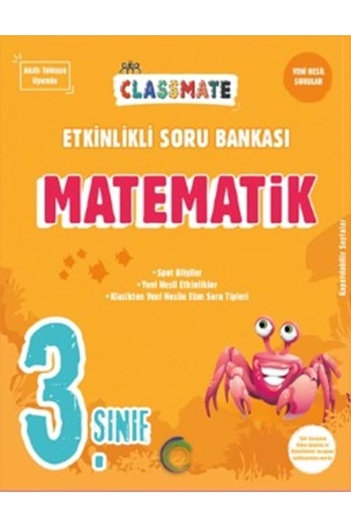 3. Sınıf Matematik Etkinlikli Classmate Soru Bankası