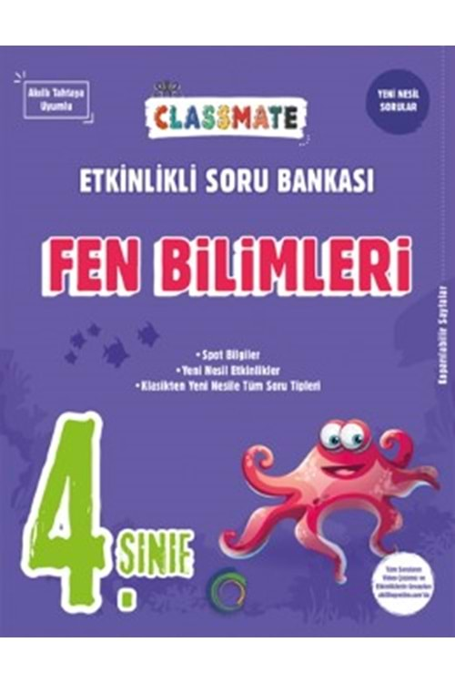 4. Sınıf Fen Bilimleri Etkinlikli Classmate Soru Bankası