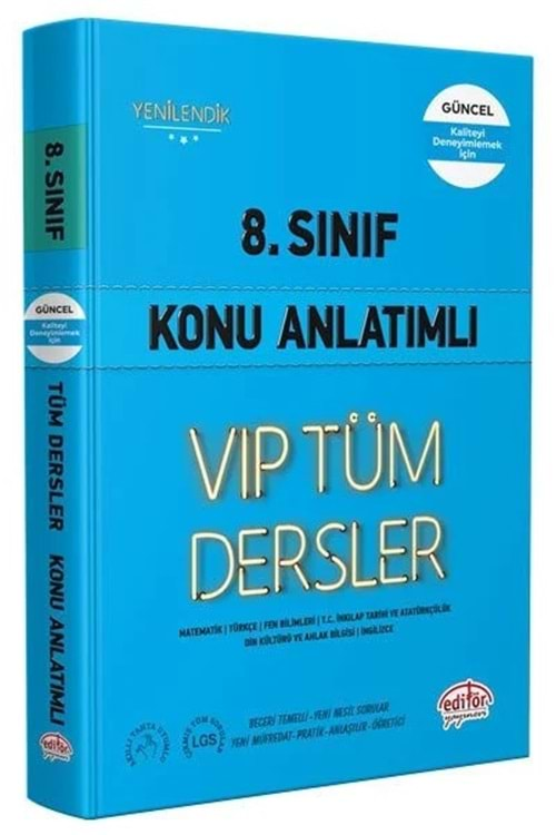 8. Sınıf Tüm Dersler Konu Anlatımı Vip Mavi