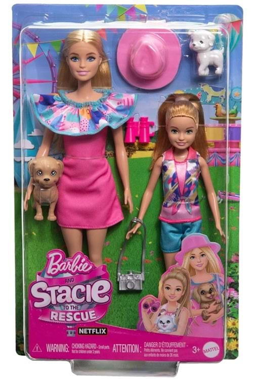 Barbie ve Stacie Kız Kardeşler İkili Set HRM09