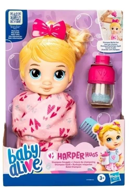 Baby Alive Bebeğimle Şampuan Eğlencesi Sarışın F9119