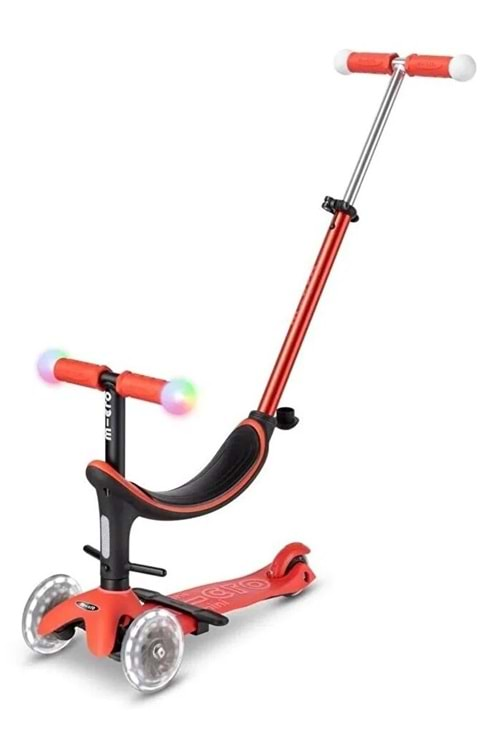 Micro Scooter Mini2Grow Deluxe Magic Kırmızı Işıklı Teker MMD356