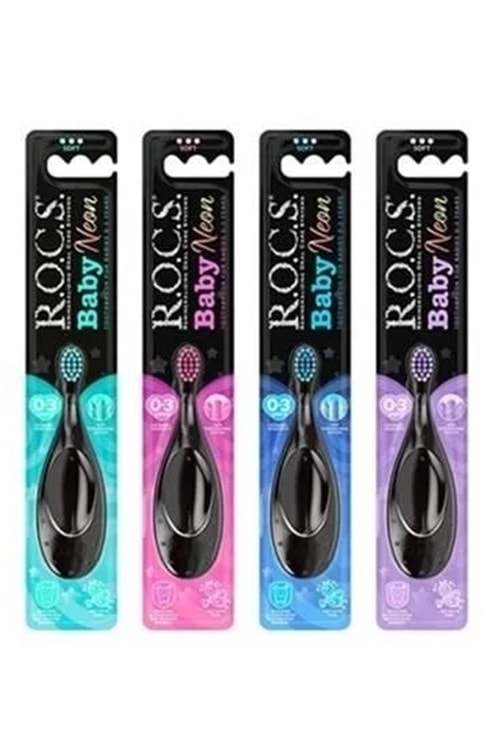 ROCS Extra Soft Diş Fırçası Neon 0-3 Yaş